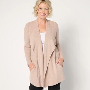 Barefoot Dreams Petite CozyChic Lite Ribbed Island Wrap Cardigan Petite XXS
